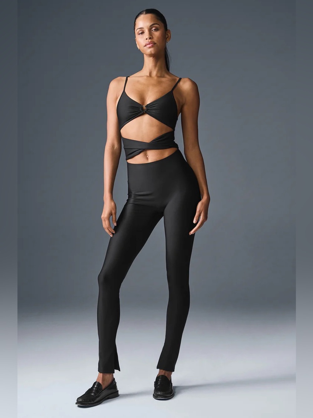Alo Yoga Airlift A-List Onesie in Black Size Large